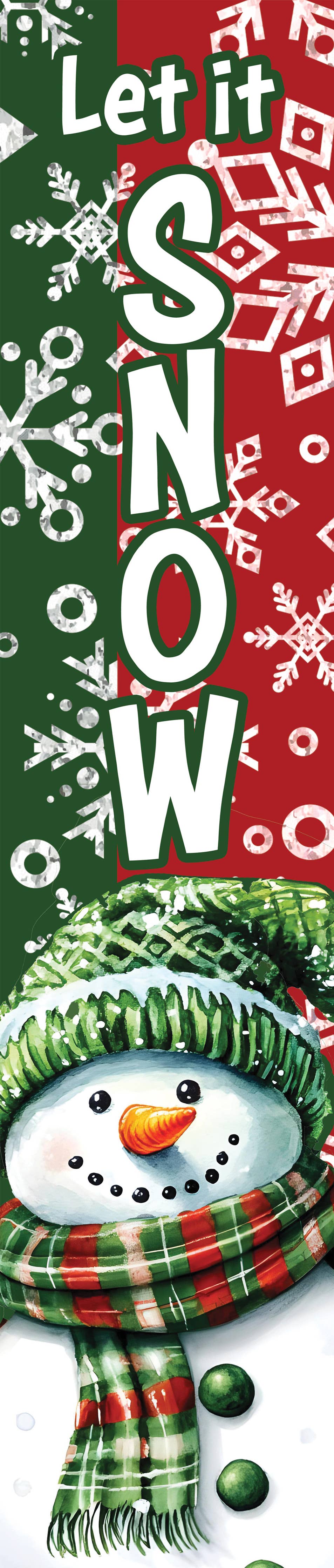 Custom Decor - Yard Expression-Red And Green Snowman