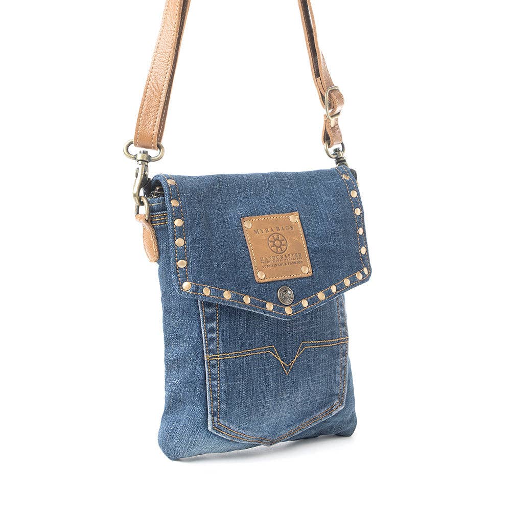 Myra Bag - Dahlia Denim Crossbody Bag