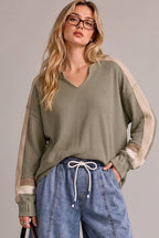 Krissie Waffle Knit Pullover Sweater