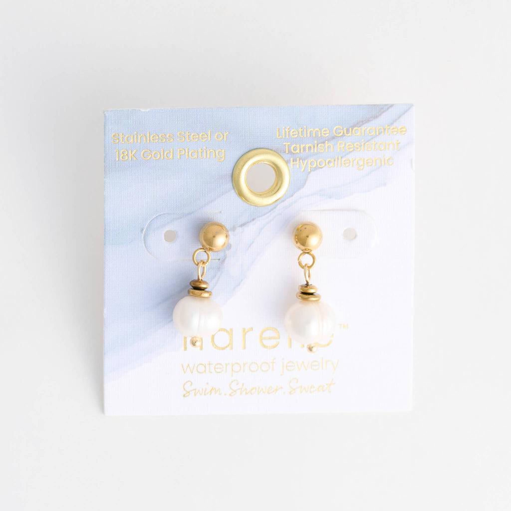 Howard's - Pearl Earrings Drop Freshwater Waterproof Jewelry Narelle