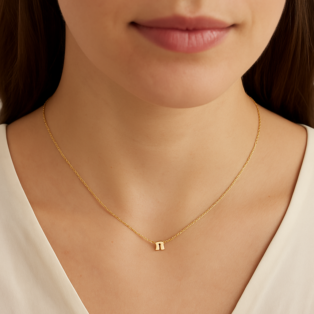 Maya J - Lower Case Mini Initial Necklaces