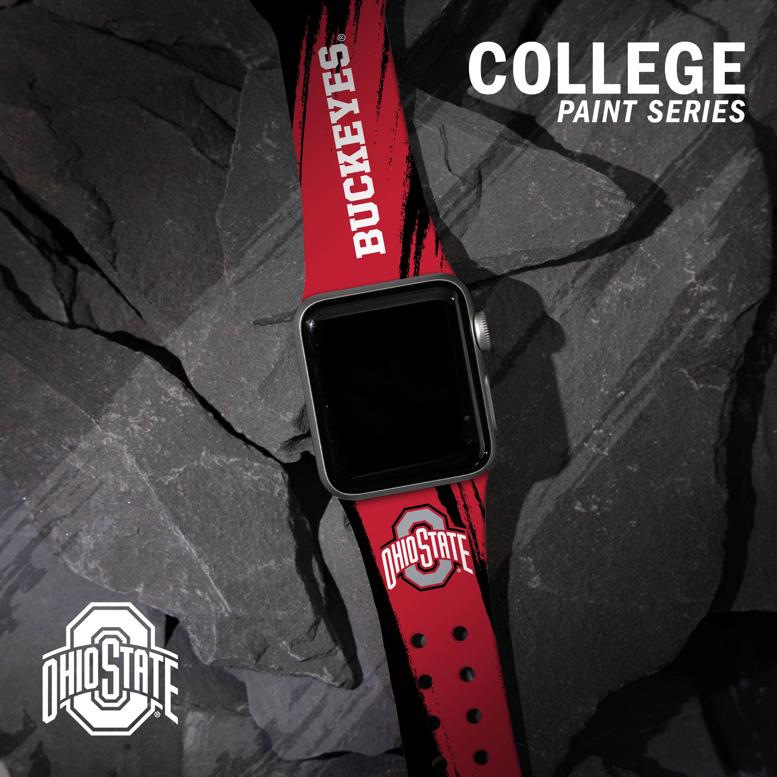 Affinity Bands - Ohio State Buckeyes Paint HD Apple Watch Band