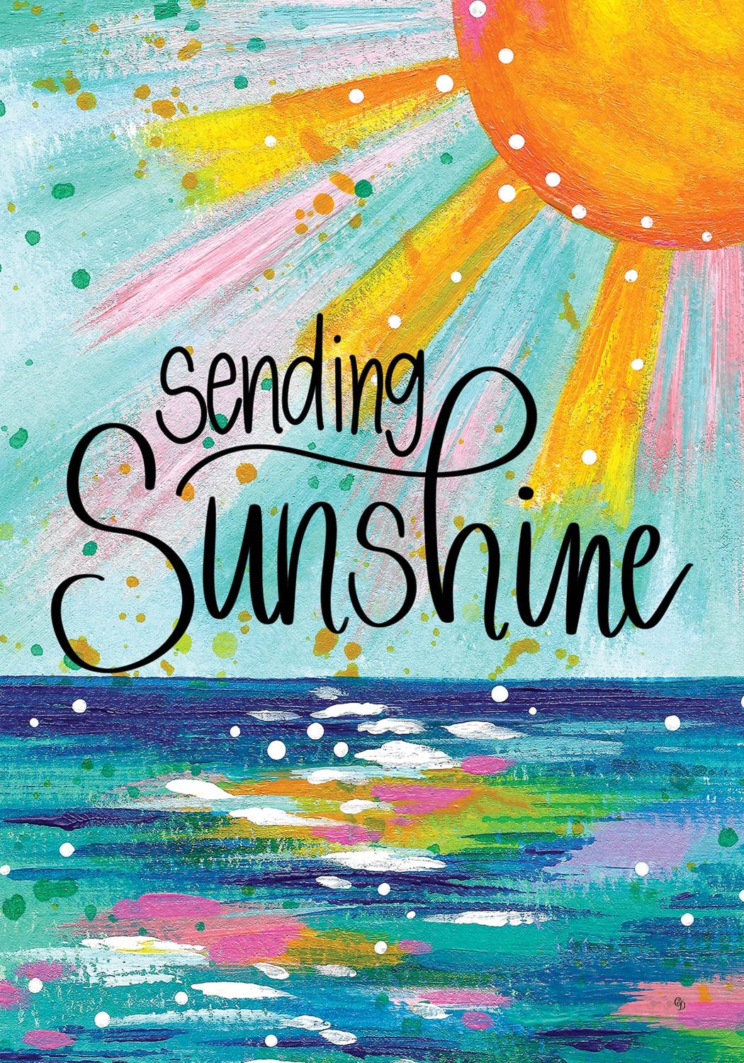 Custom Decor - Sending Sunshine-FM - 12” x 18”