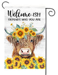 Highland Cow Garden Flag    G2544