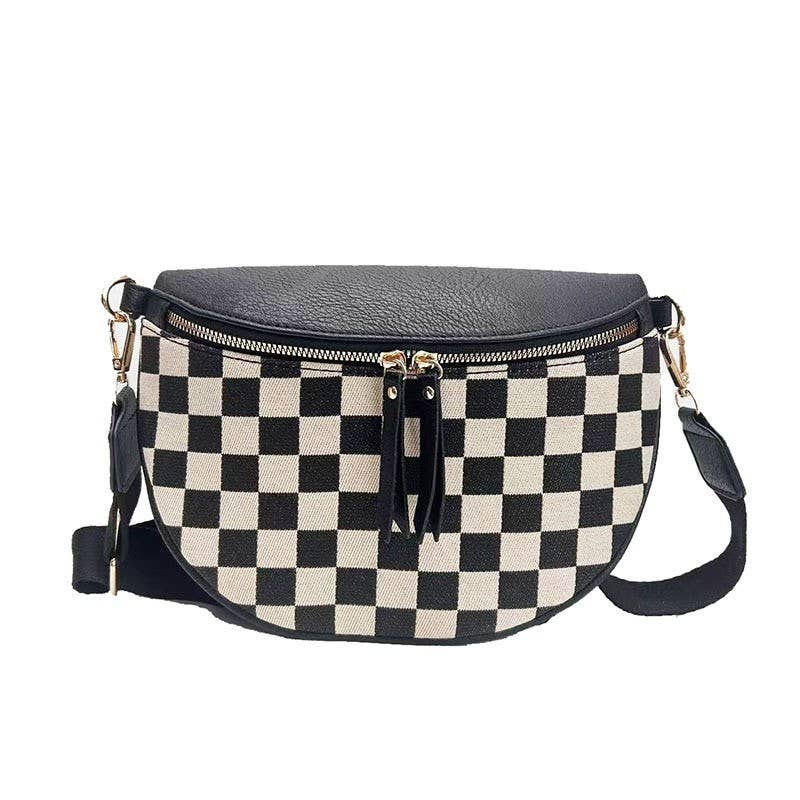 JOSSLYN by wall to wall - CROSSBODY ZIPPER REMOVAL STRAP SLING BUM BAG |