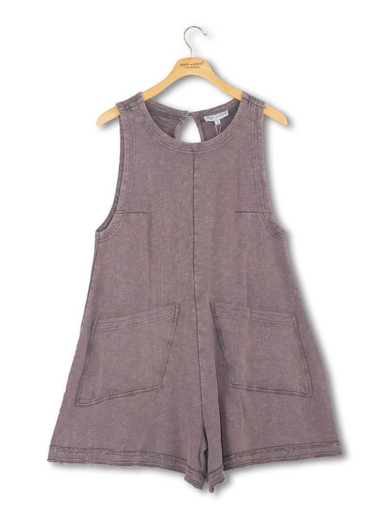 Simply Southern - Washed Pocket Romper