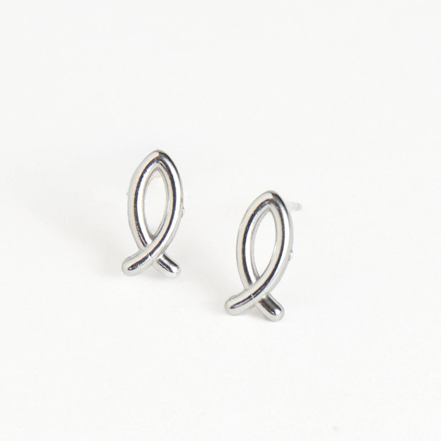 Howard's - Waterproof Earrings Ichthy Studs in Gold & Stainless Steel