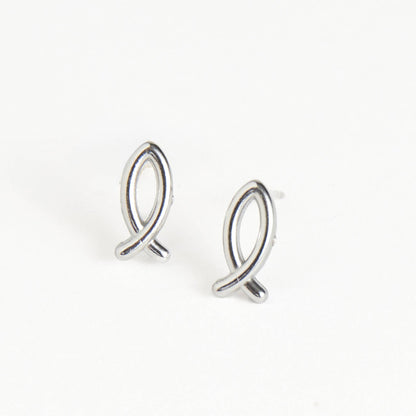 Howard's - Waterproof Earrings Ichthy Studs in Gold & Stainless Steel