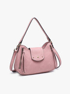 Leilani Twist-Lock Crossbody/Satchel w/ Adjustable Strap