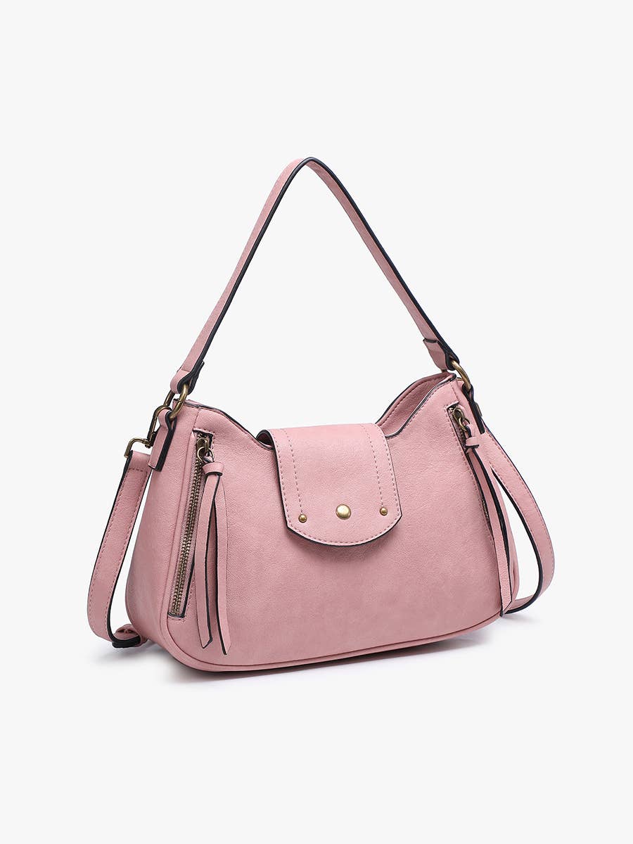 Leilani Twist-Lock Crossbody/Satchel w/ Adjustable Strap