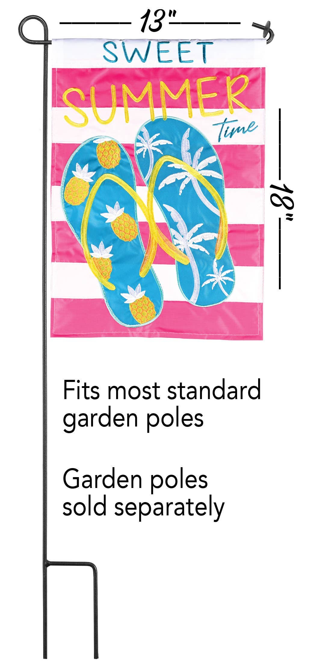 Flag Sweet Summer Time 13x18