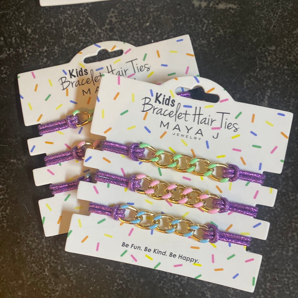 Bracelet Hair Ties for Girls by Maya J