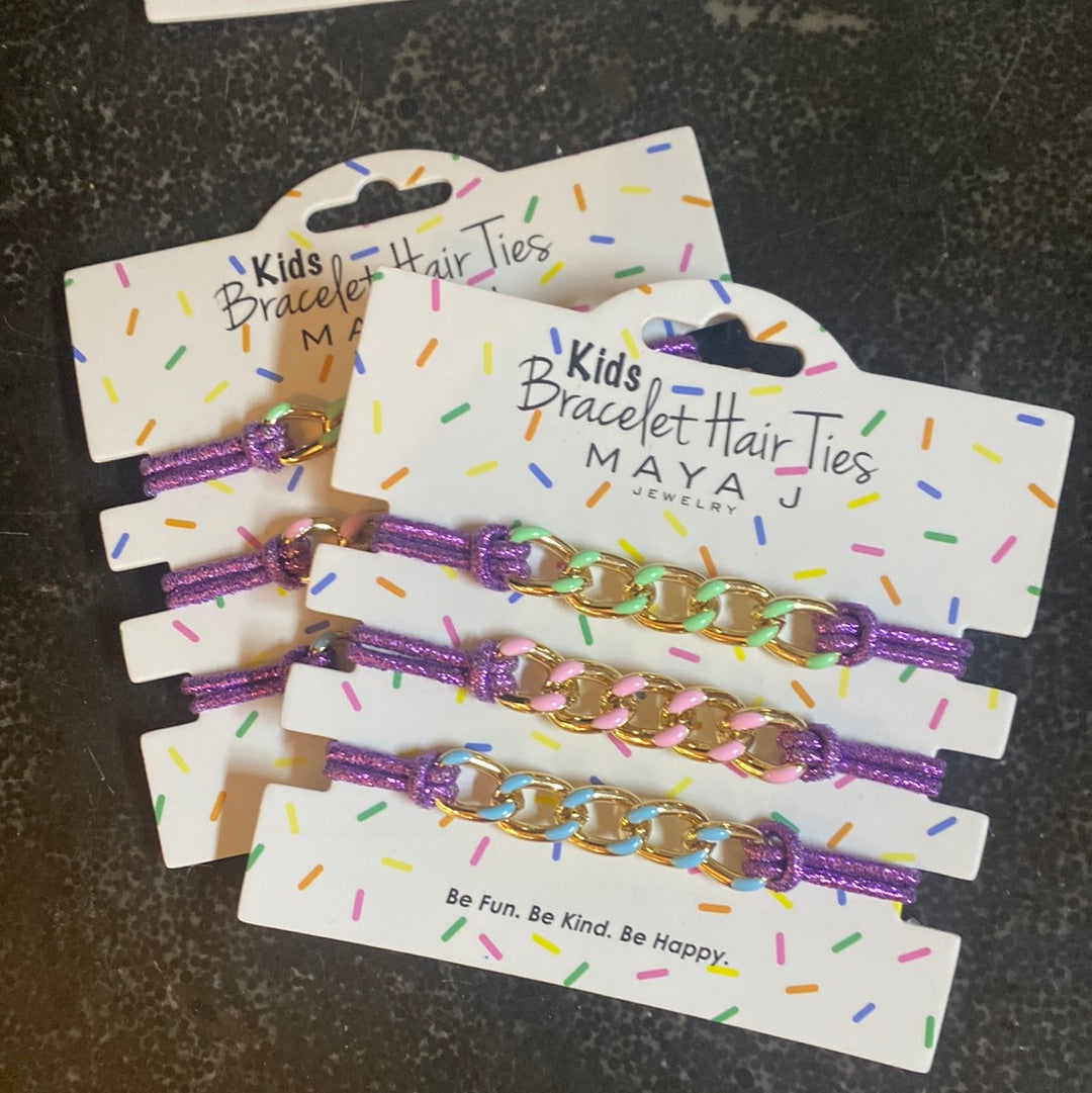 Bracelet Hair Ties for Girls by Maya J