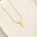 Howard's - Cross Necklace Snake Chain Waterproof Jewelry Narelle Dainty