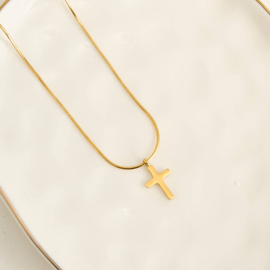 Howard's - Cross Necklace Snake Chain Waterproof Jewelry Narelle Dainty