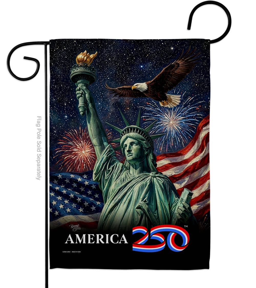 America 250 Flag Statue of Liberty USA 250th Home Decor