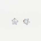 Howard's - Waterproof Earrings 5mm Round Cubic Zirconia Stud Narelle