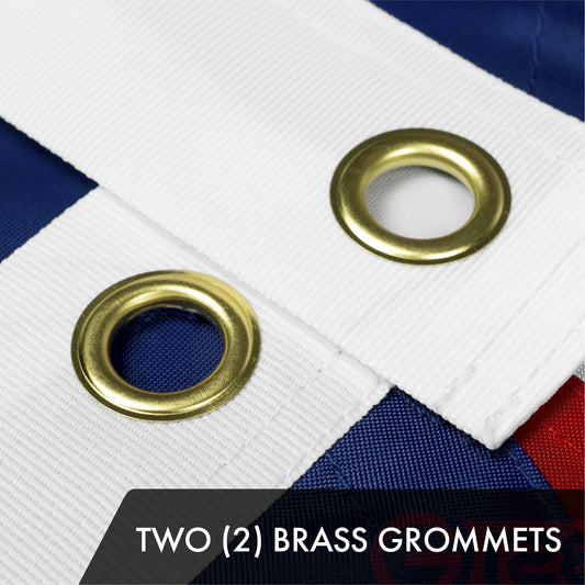 G128 - Ohio State Flag 210D Embroidered Polyester 3x5 Ft