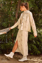 Festive Flower Embroidery Hoodie Jacket