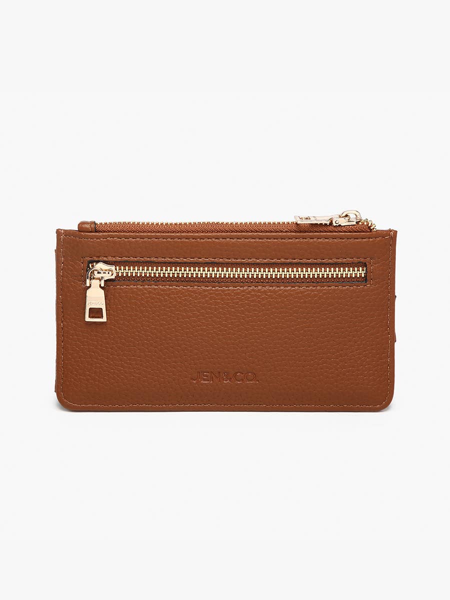 Jen & Co. - WL2541 Mae Multi-Card Wallet w/ Strap Snap Closure