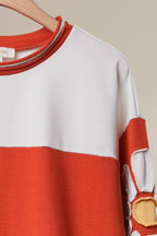 Mello. - Colorblock Daisy Graphic Top