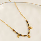 Howard's - Tiger Eye Necklace 15" Beaded Waterproof Jewelry Narelle