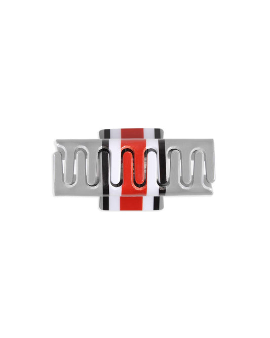 BANDED - Ohio State® Eco Gray Helmet Stripe Block O - Logo Claw Clip