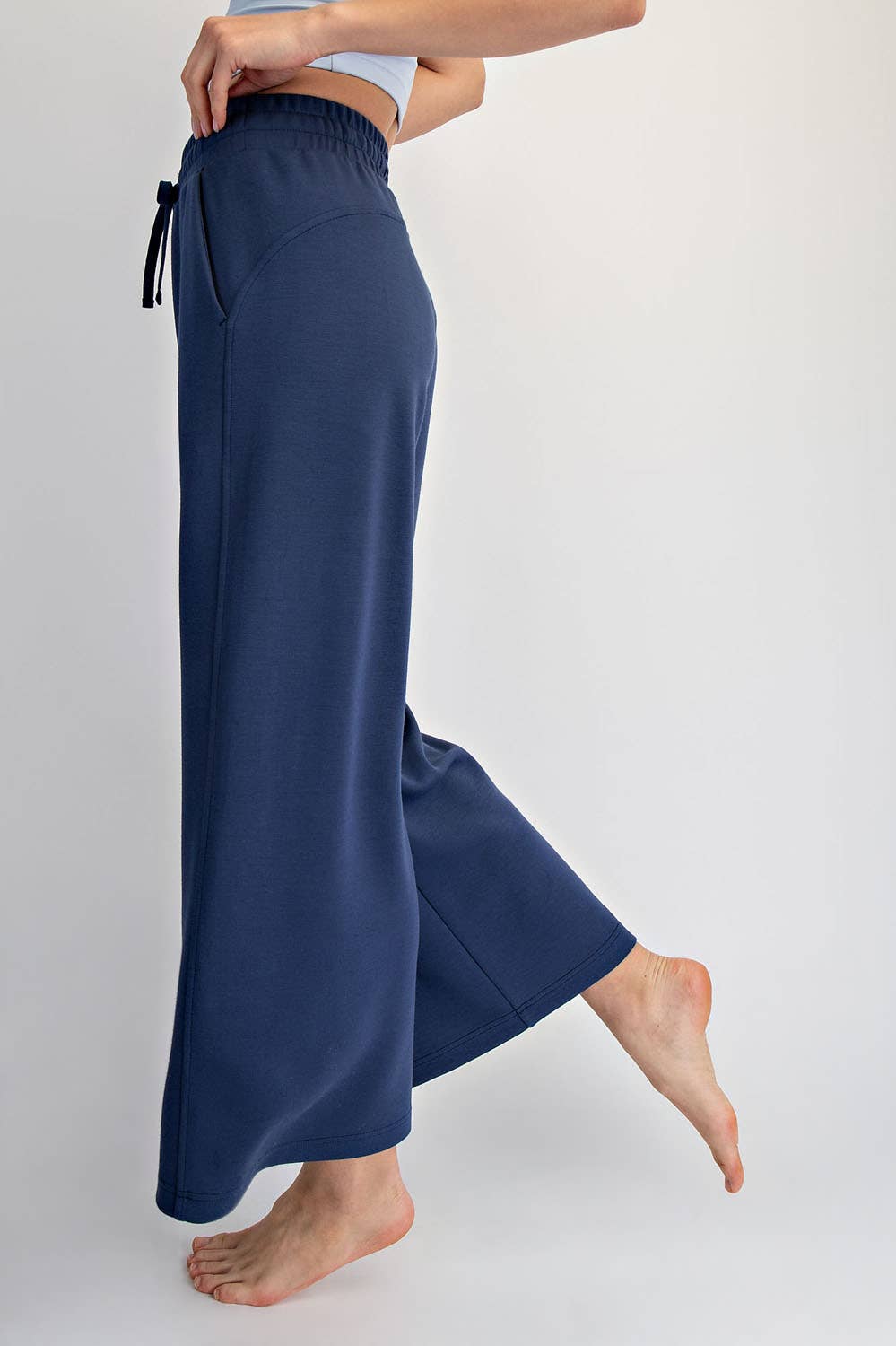 Rae Mode - MODAL SCUBA CROPPED WIDE PANT