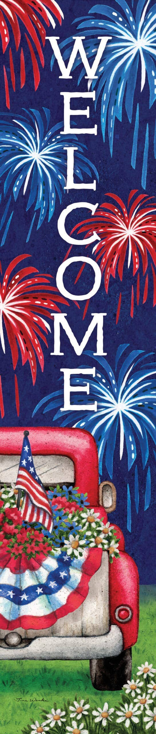 Yard Expression-Patriotic Truck