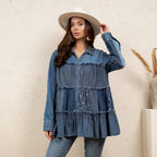 Young Threads - Limited Edition Sweater Knit Jhabla Top with Graceful Tiers