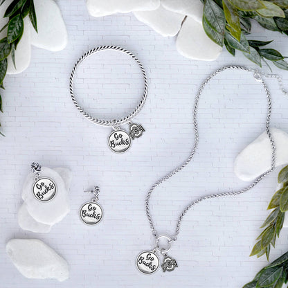 From The Heart - Ohio State Buckeyes Twist and Shout Necklace