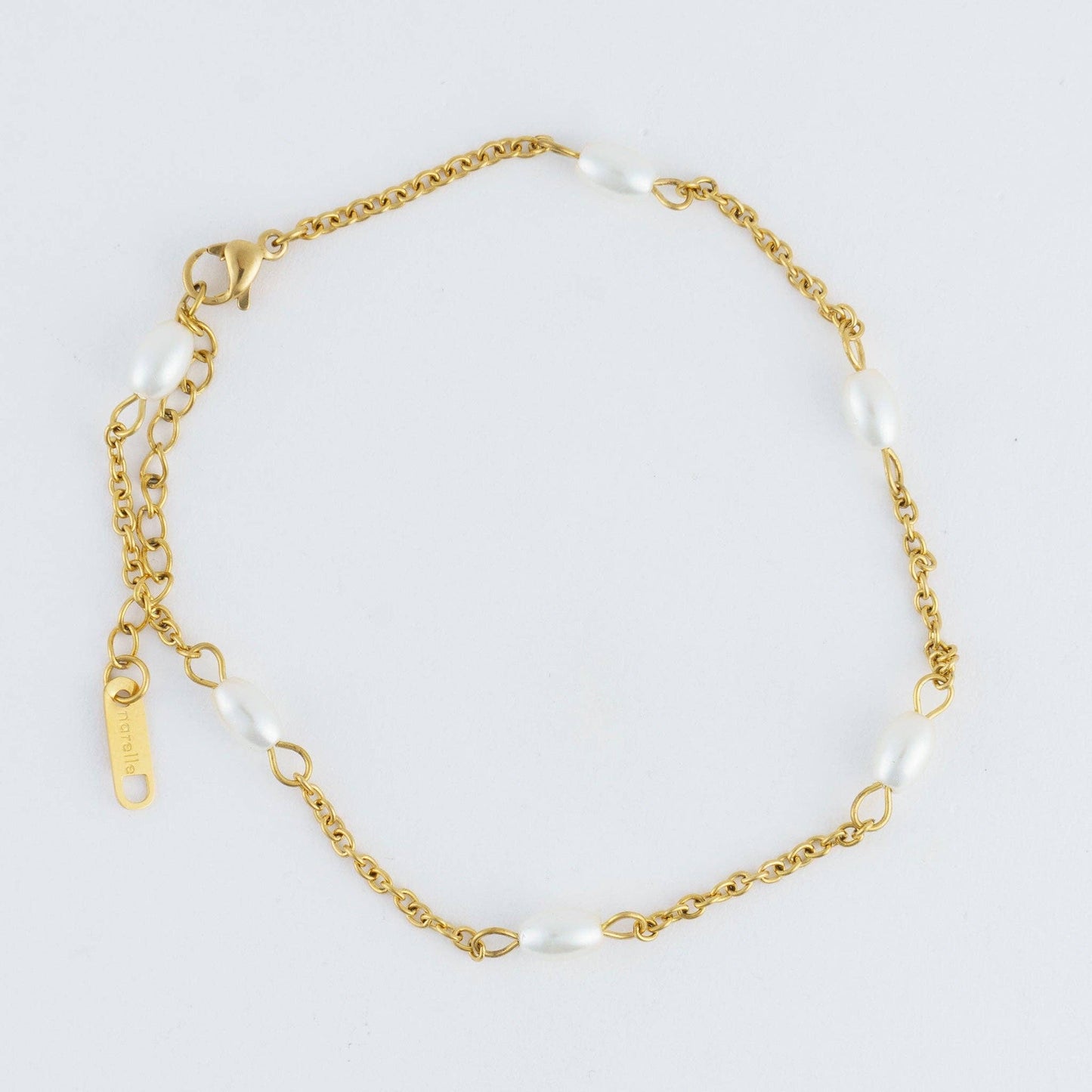 Howard's - Narelle Waterproof Gold Plated Pearl Anklet