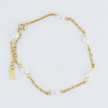 Howard's - Narelle Waterproof Gold Plated Pearl Anklet