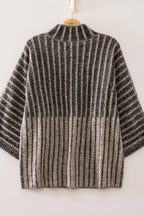 Tricia Ribbed Knit Mock Neck Sweater