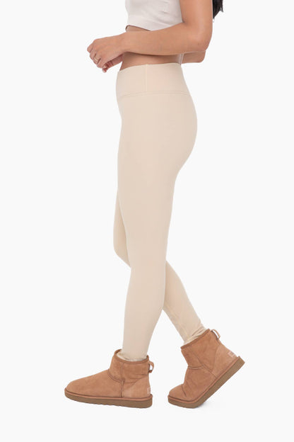 Mono B - Fleece Lined Poly-Blend Leggings