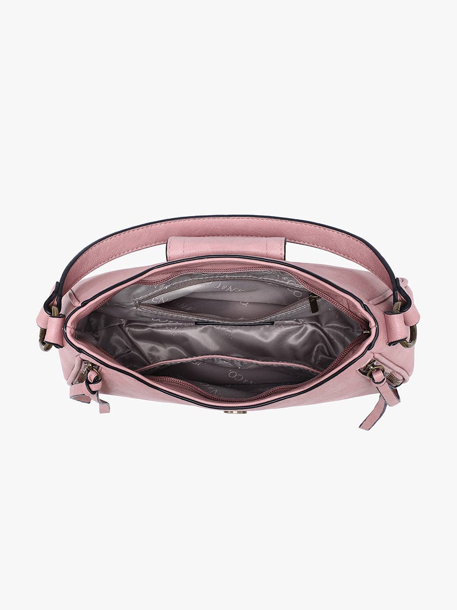 Leilani Twist-Lock Crossbody/Satchel w/ Adjustable Strap