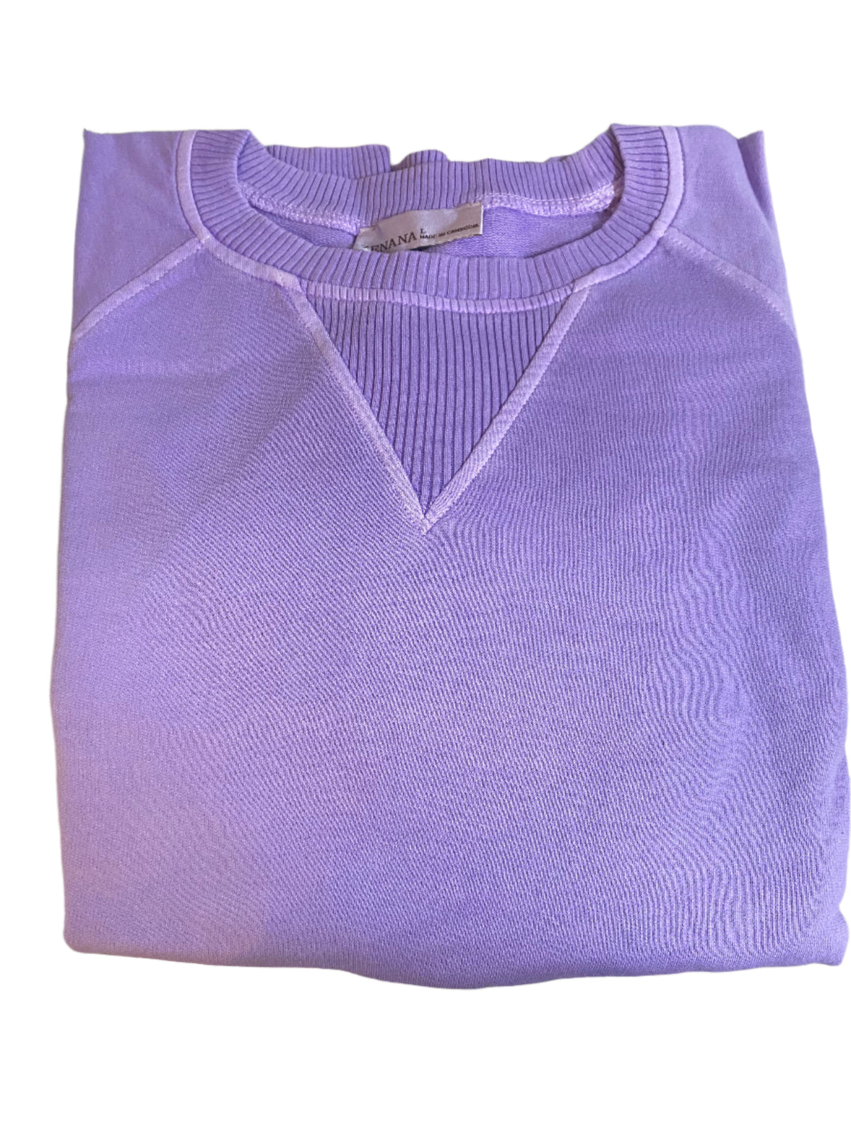 Plus PIGMENT DYED FRENCH TERRY PULLOVER WITH POCKETS