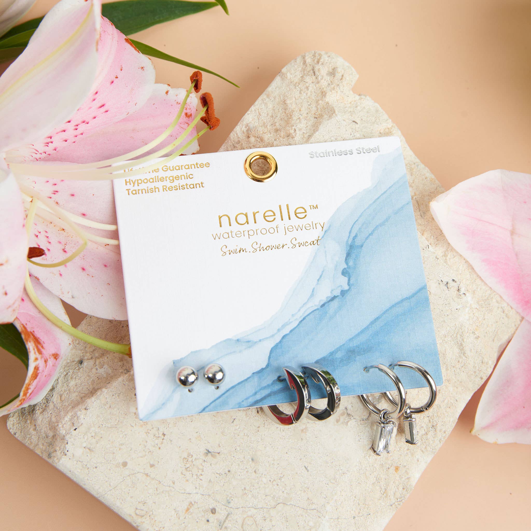 Howard's - Narelle Waterproof Charm Hoop Earring Trio