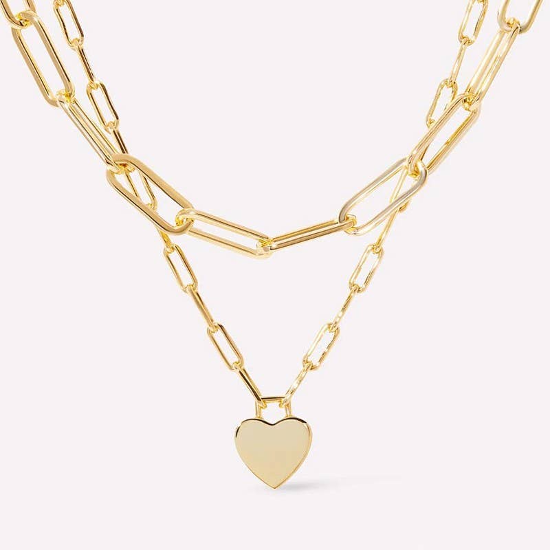 18K STAINLESS STEEL TARNISH FREE LAYERED NECKLACE |