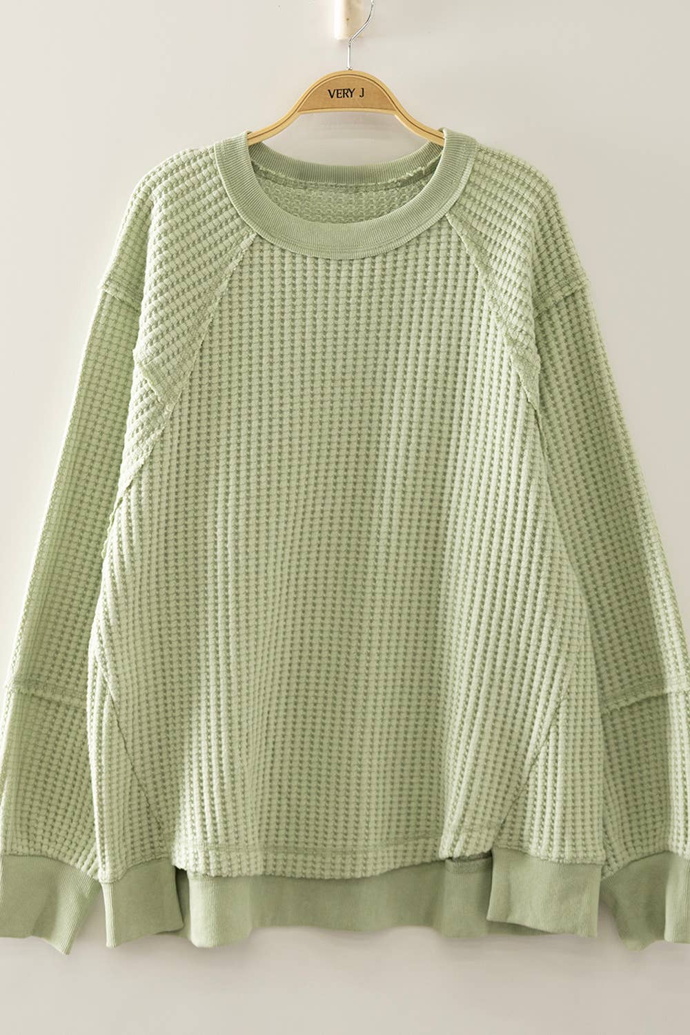 Harlow Waffle Patch Detail Pullover