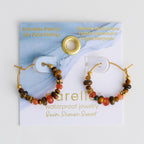 Howard's - Hoop Earrings Gemstone Beaded Waterproof Narelle Gold
