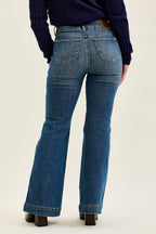 Judy Blue Jeans - HW Petite Flare Tummy Control Double Button WB