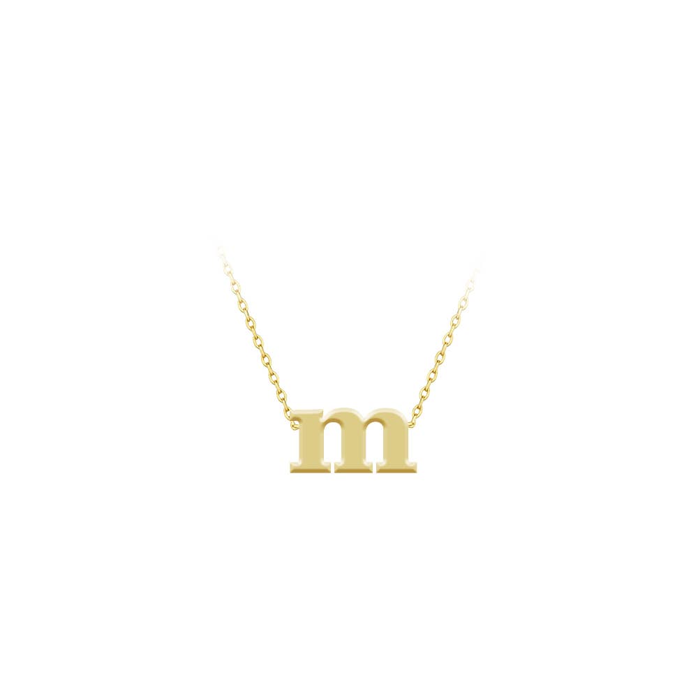 Maya J - Lower Case Mini Initial Necklaces