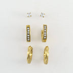 Howard's - Narelle Waterproof Pave Hoop Earring Trio