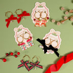 The Darling Effect - Signature Hoop Earrings-Dressed in Plaid