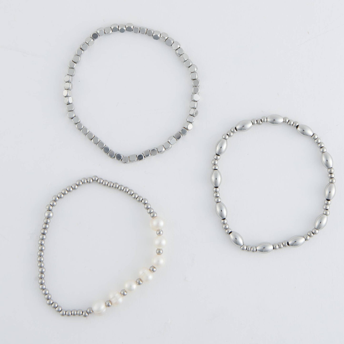 Howard's - Narelle Waterproof Multi Genuine Pearl Stretch Bracelet Set