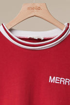 Christmas Back Lettering Sweatshirt-Mello