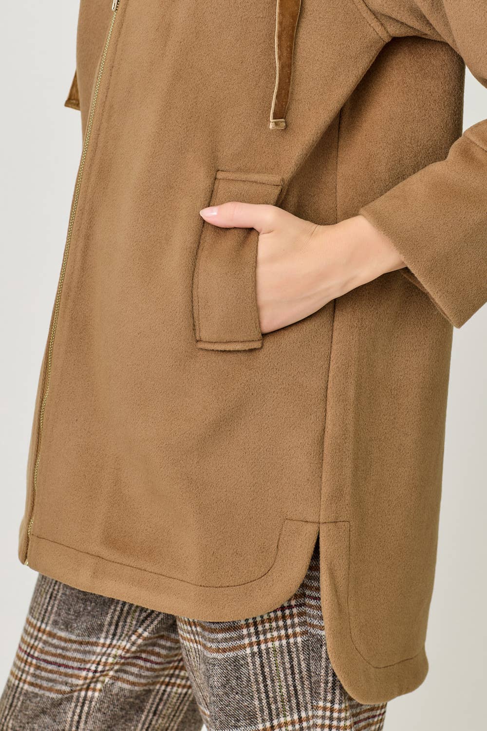 Helen Hoodie Zip-Up Coat