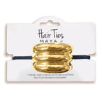 Maya J - Bold Hair Ties - 14K Gold-Plated Brass