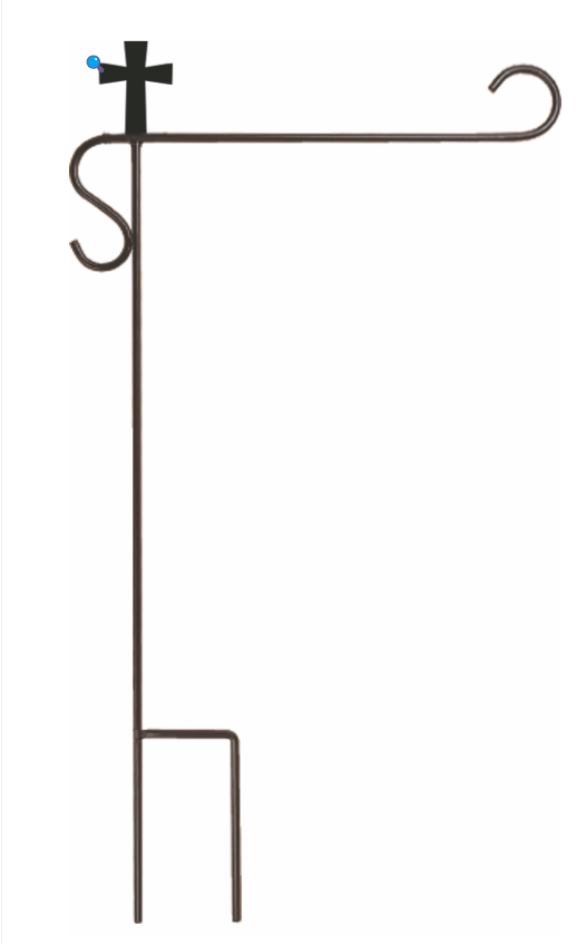 Mini Flag Holder 30″ – Cross